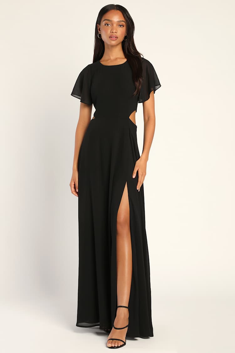 maxi dress straight cut Maren Floral Straight Maxi Dress, Large