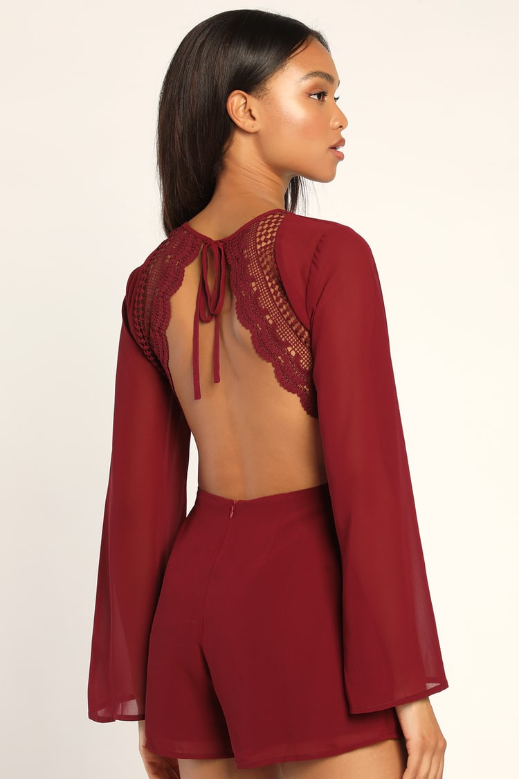 Caitlyn Off Shoulder Long Sleeve Romper Caitlyn Off Shoulder Long Sleeve Romper