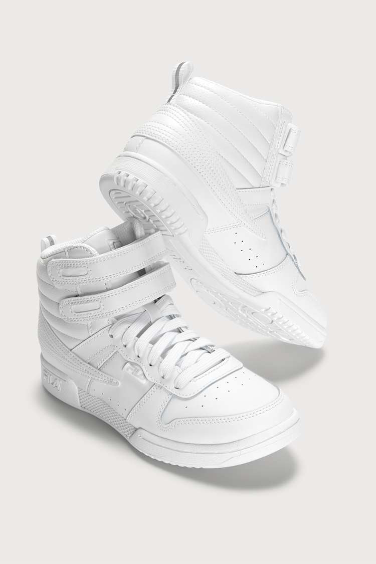 high top white filas