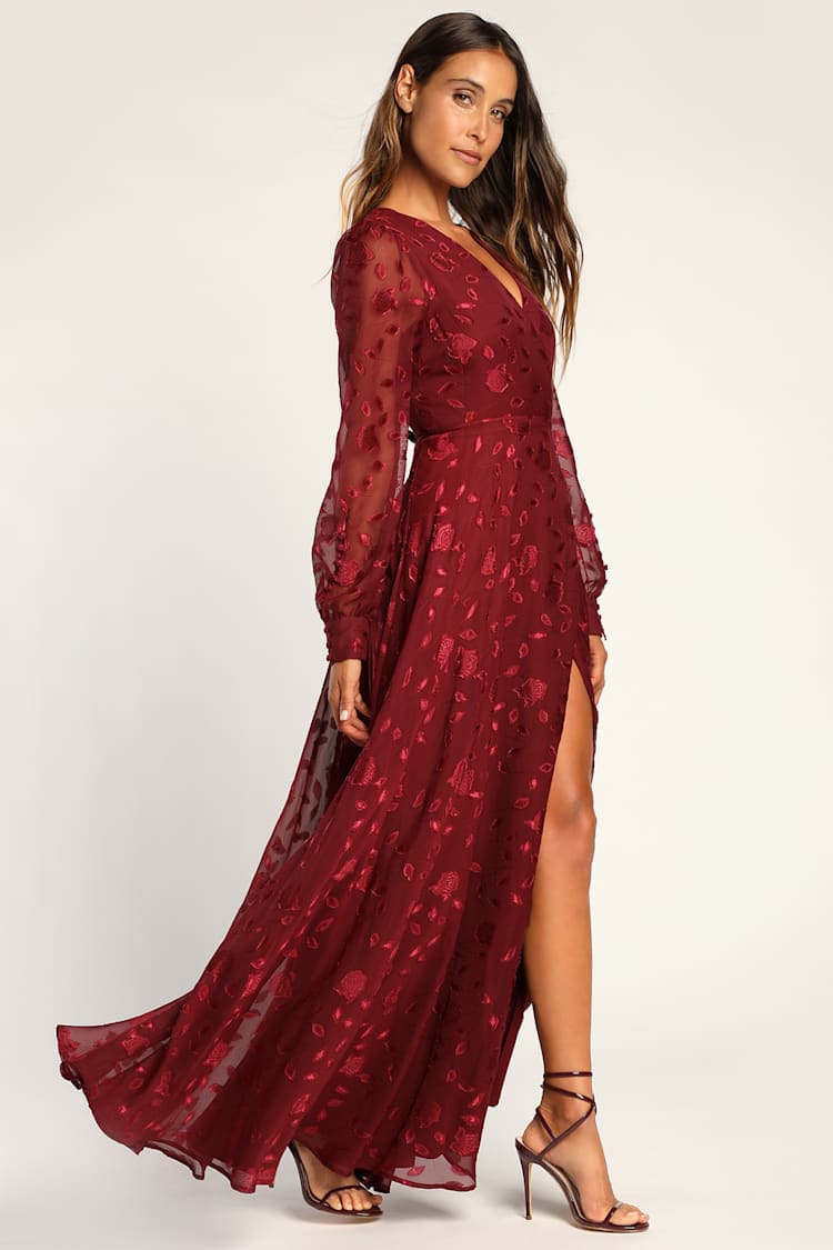 knee length dresses for ladies Aways My Amour Pleated Floral Maxi Dress M / Pink