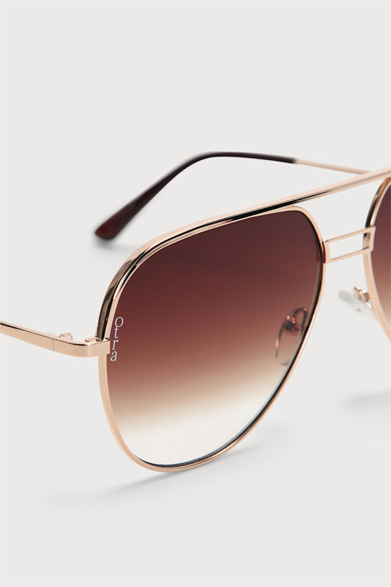 Transit Brown Aviator Sunglasses 1
