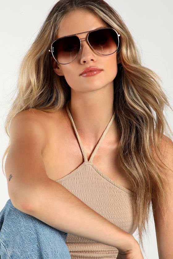 Transit Brown Aviator Sunglasses 4