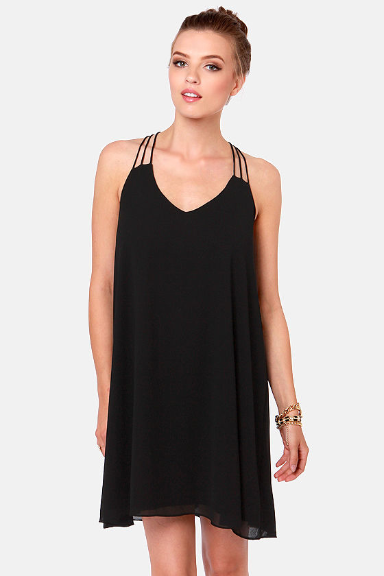 dress with asymmetrical hem Black Printed – Zigzag Size:1XL back to school prom dress Retro Black And White