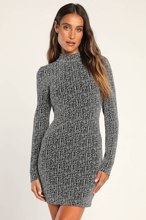Sleeve Dress - Mini Bodycon Dress - Lulus
