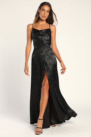 simply dreamy sage green satin floral jacquard maxi dress Simply Dreamy Black Satin Floral Jacquard Maxi Dress