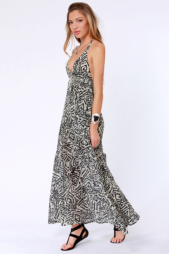 Billabong Let's Get Away Dress - Print Dress - Maxi Dress - $59.50 - Lulus