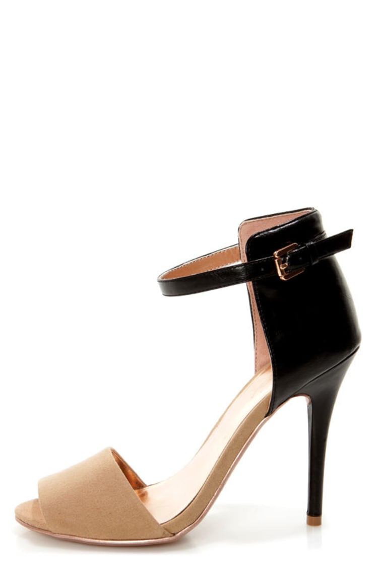 De databank optocht doorgaan GoMax Calantha 01 Black and Tan High Rise High Heels - $53 : Fashion at  Lulus.com