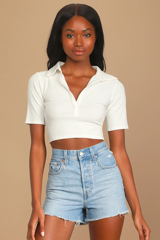 Ribcage Light Wash Denim High-Rise Cutoff Shorts