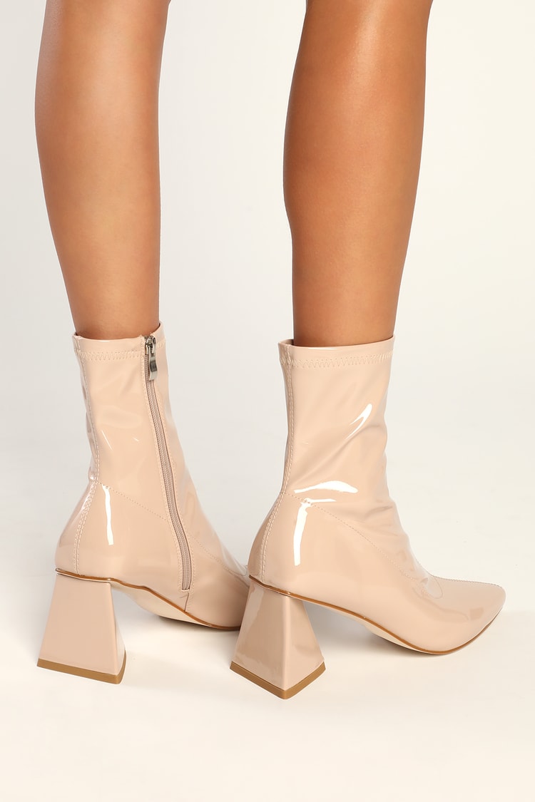 missguided patent boots