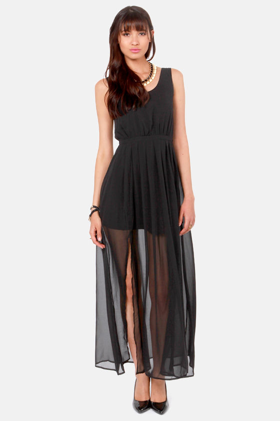 Sexy Black Dress - Maxi Dress - Sleeveless Dress - $45.00 - Lulus