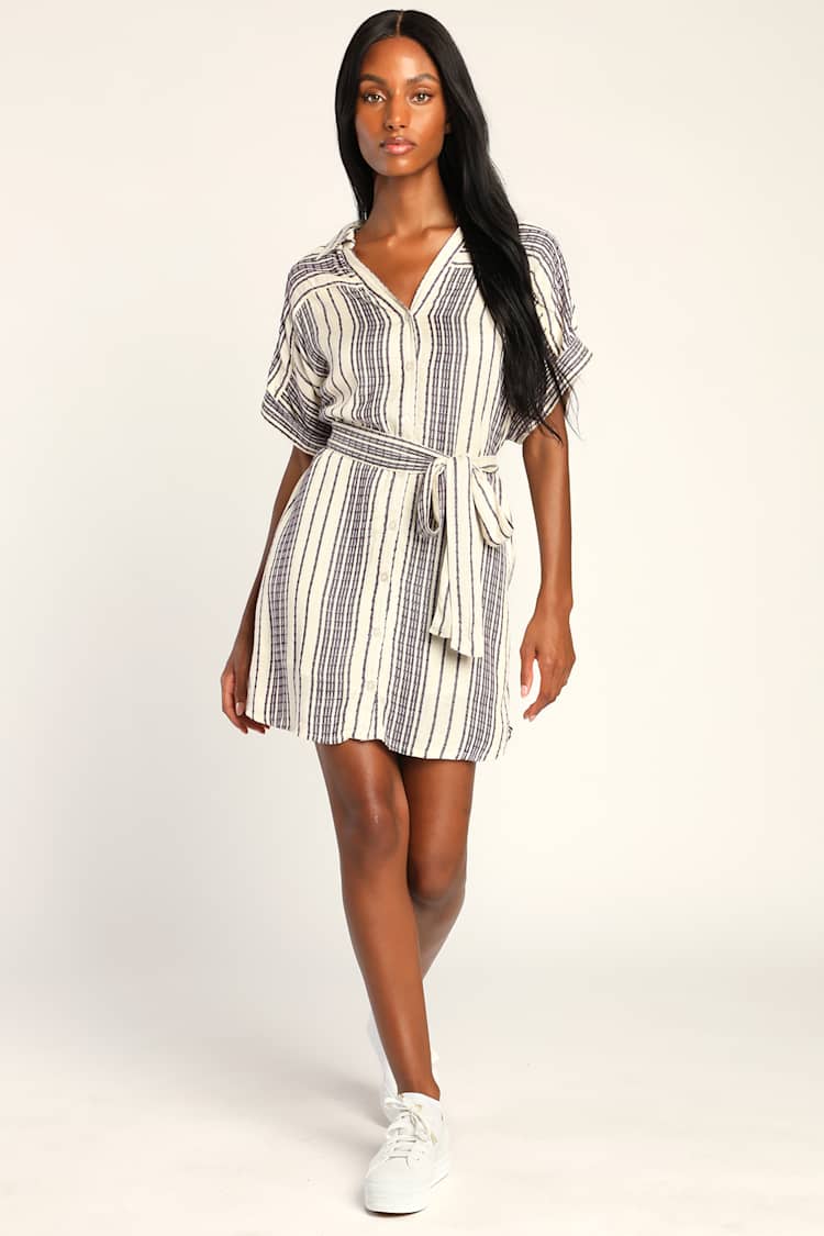 miami beach dress boutiques Puglia Linen Shirt Dress main image 0