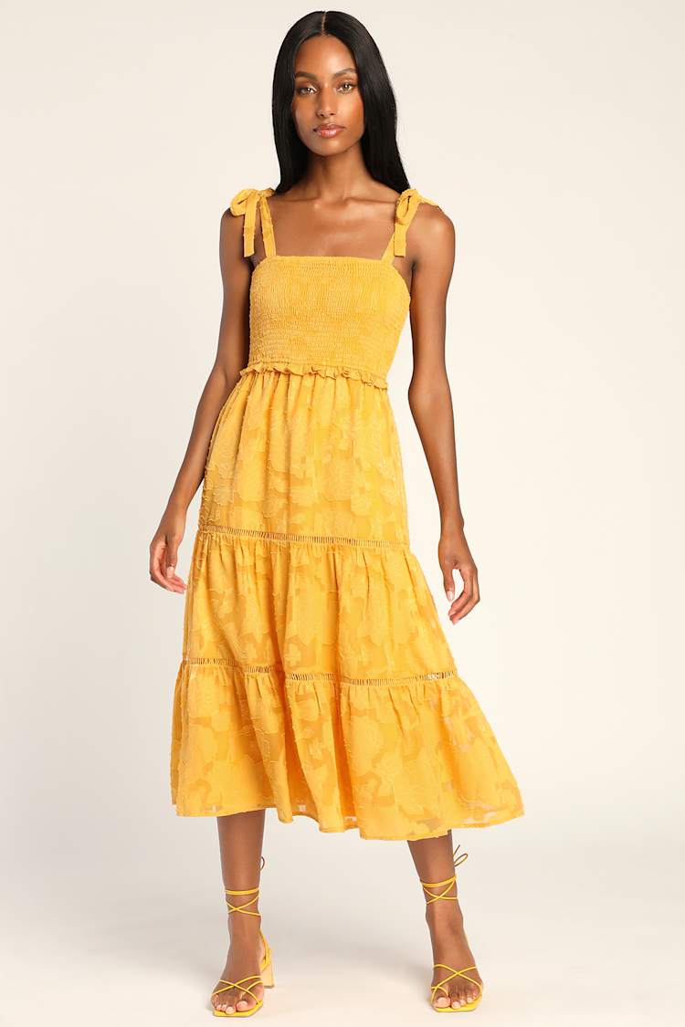 midi floaty summer dresses for wedding guest PRETTYGARDEN Women's Tulle Midi Dress Sleeveless Smocked Ruffle Mesh F