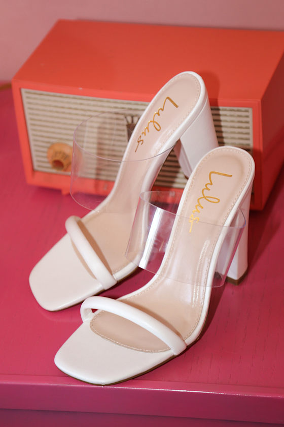 Arianna White High Heel Sandals 5