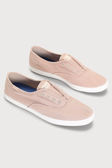 Keds Chillax Twill Taupe Sneakers Taupe Slip-On Sneakers Lulus