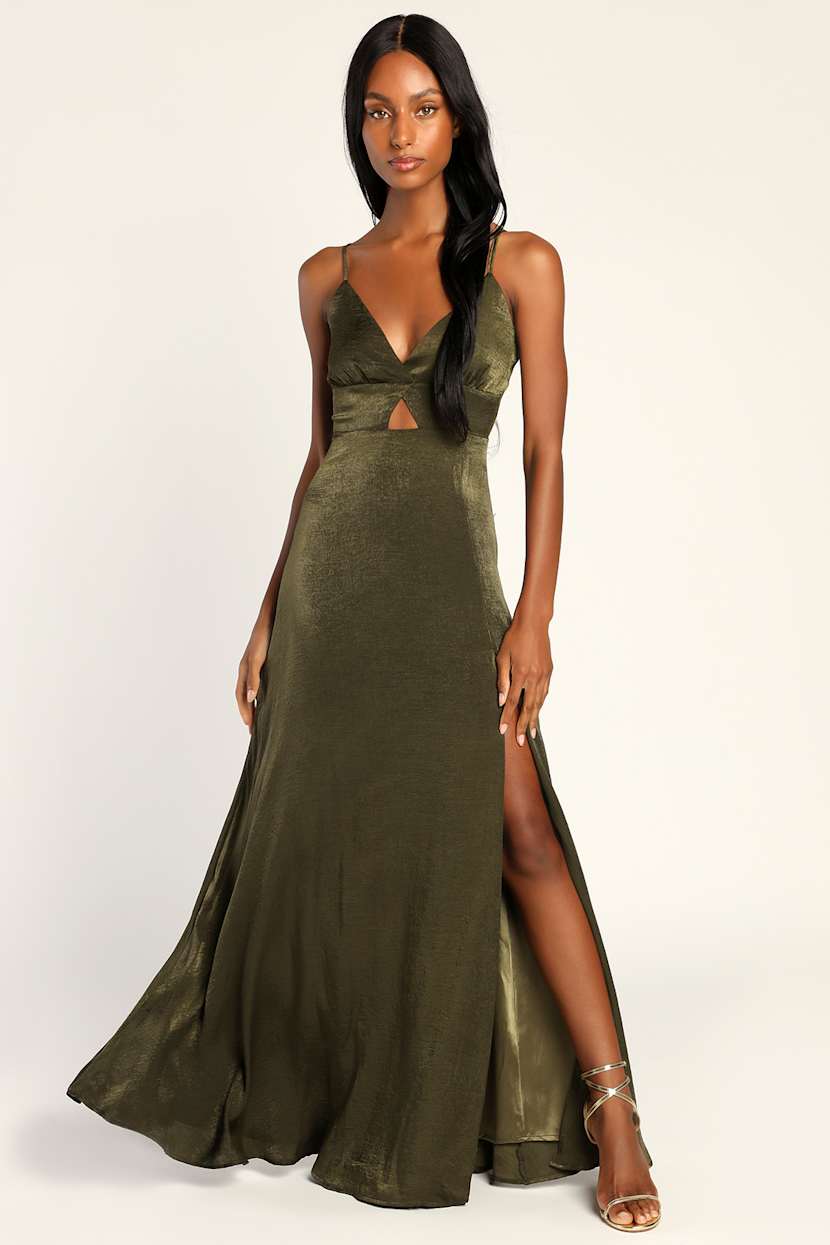 slim fit dress slacks Zapaka Women Dark Green Long Prom Dress Hot Mermaid Spaghetti Straps Formal Dress With Open Back, Dark Green / US22W