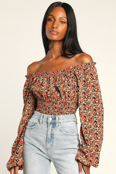 over the shoulder top