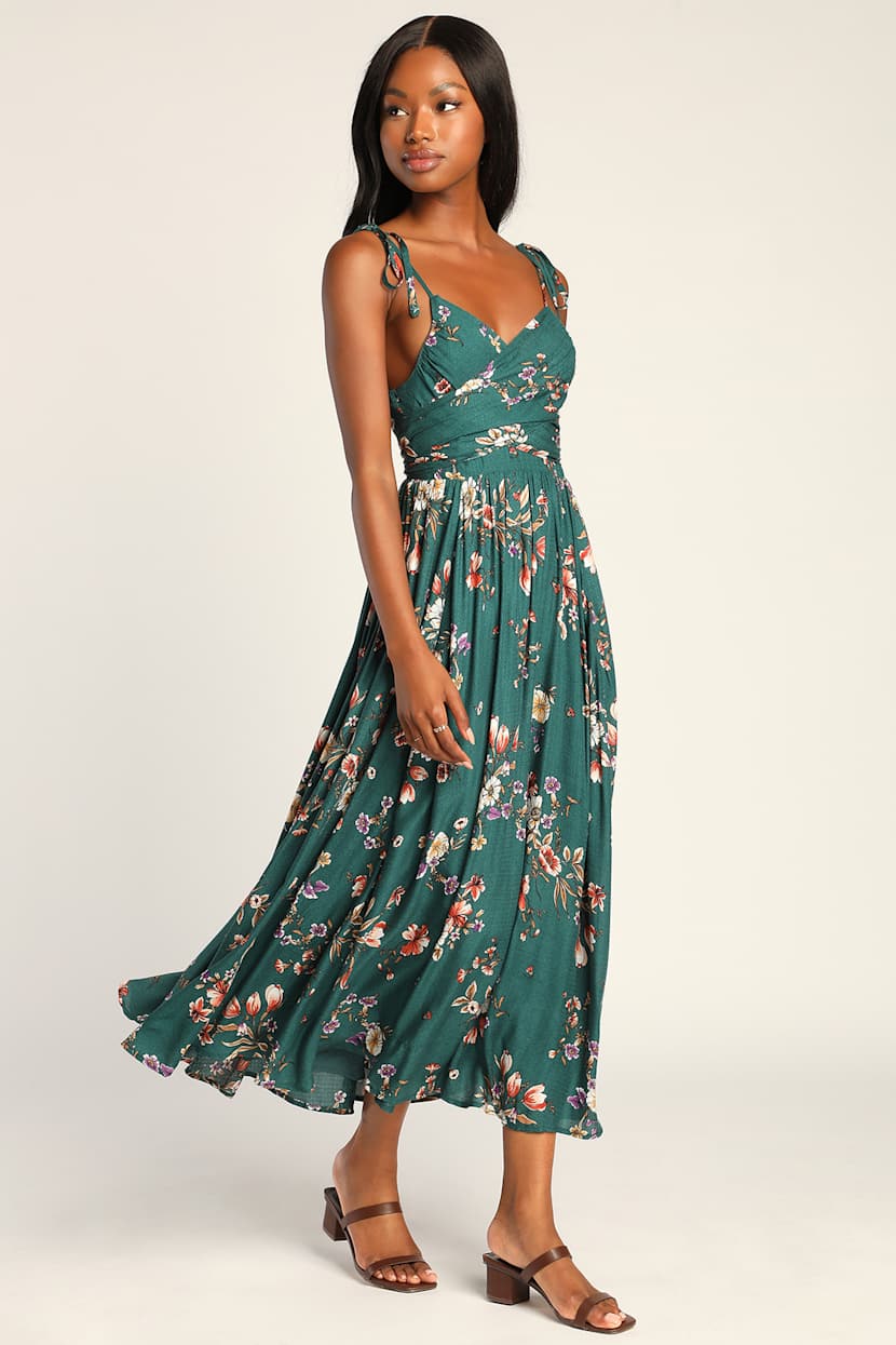 chinese dress ladies Edie Tie-Shoulder Maxi Dress