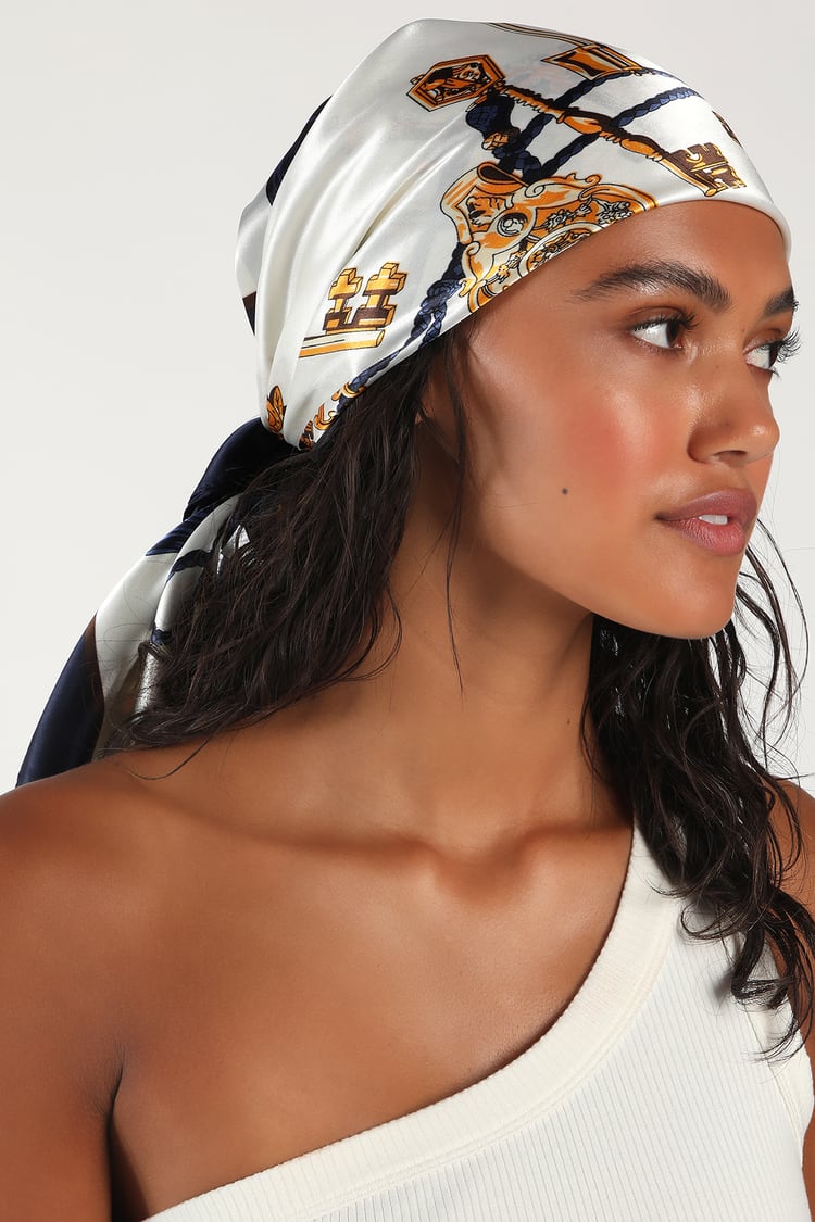 Scarf Luxury Hat Sets, צעיף מץץ, Satin Headscarf, Silk Headscarf