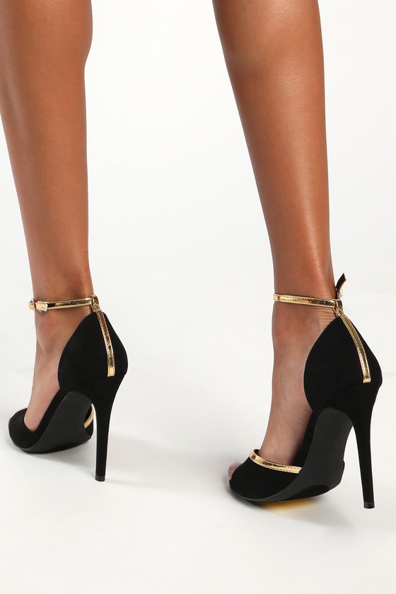 Giuseppe Zanotti black suede ankle boots with gold leaf accents – Loop  Generation