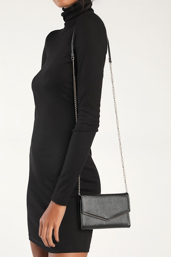 Black Chain Wallet Wristlet Wallet Women's Wallet Lulus