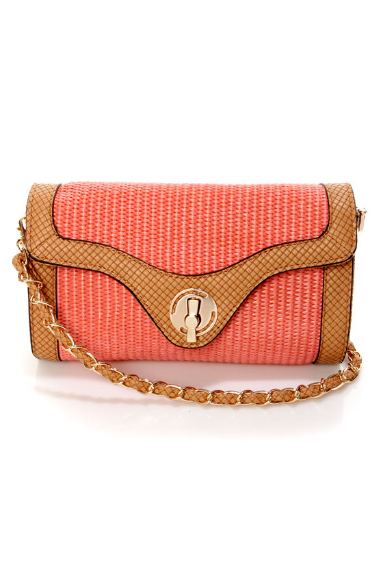 Pretty Coral Clutch Brown Clutch Clutch Purse 47.00 Pretty Coral Clutch Brown Clutch Clutch Purse 47.00