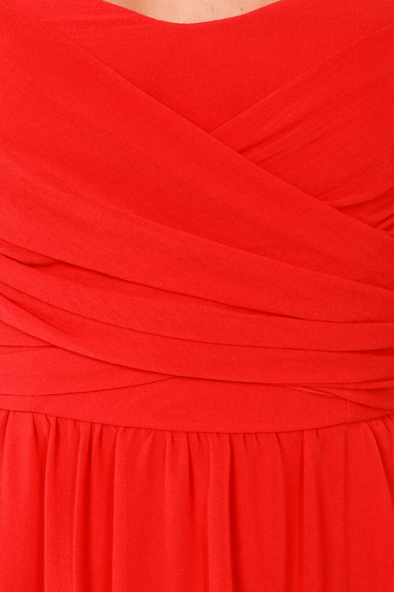 Convertible Skirt Dress in Red (Wear as Skirt or Strapless Dress) AFYX® Made in USA