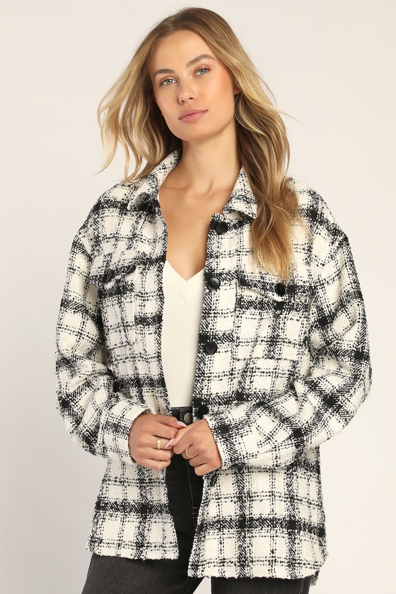 tweed shacket