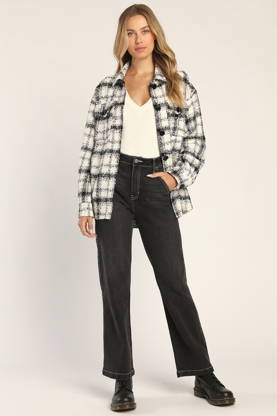tweed shacket