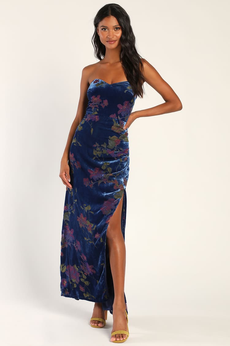 Velvet Floral Dress