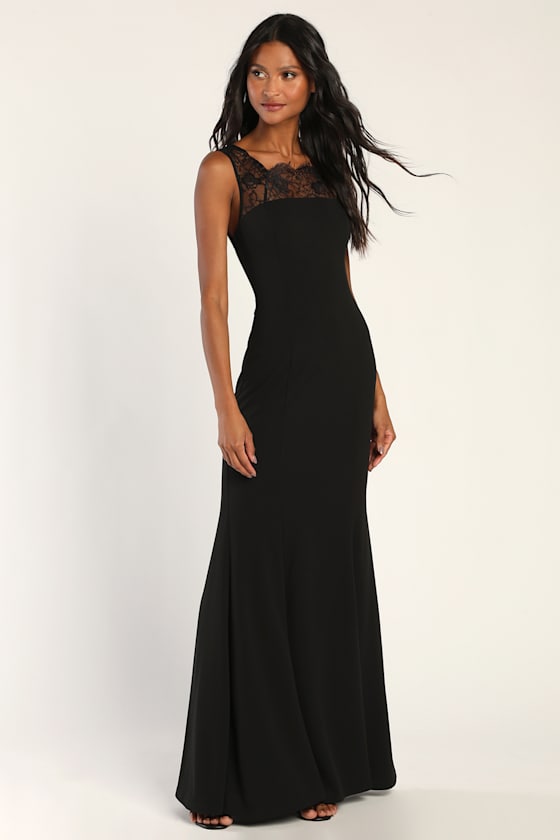 Virginia Sheer Lace Mermaid Maxi Dress main image 1