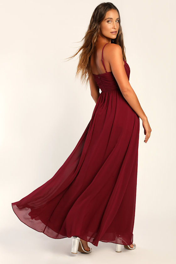 Melora Plum Purple Sleeveless Maxi Dress
