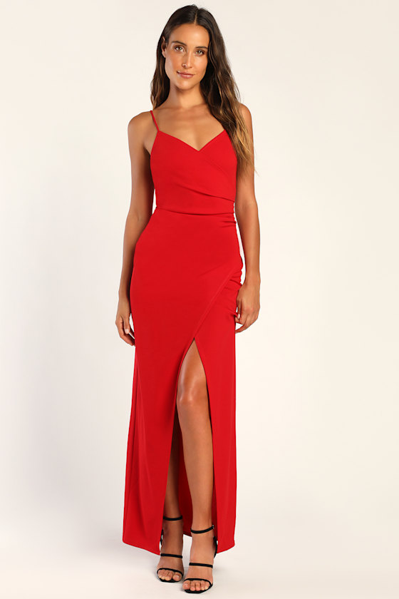 Red Maxi Dress Sleeveless Maxi Dress Ruched Dress Lulus