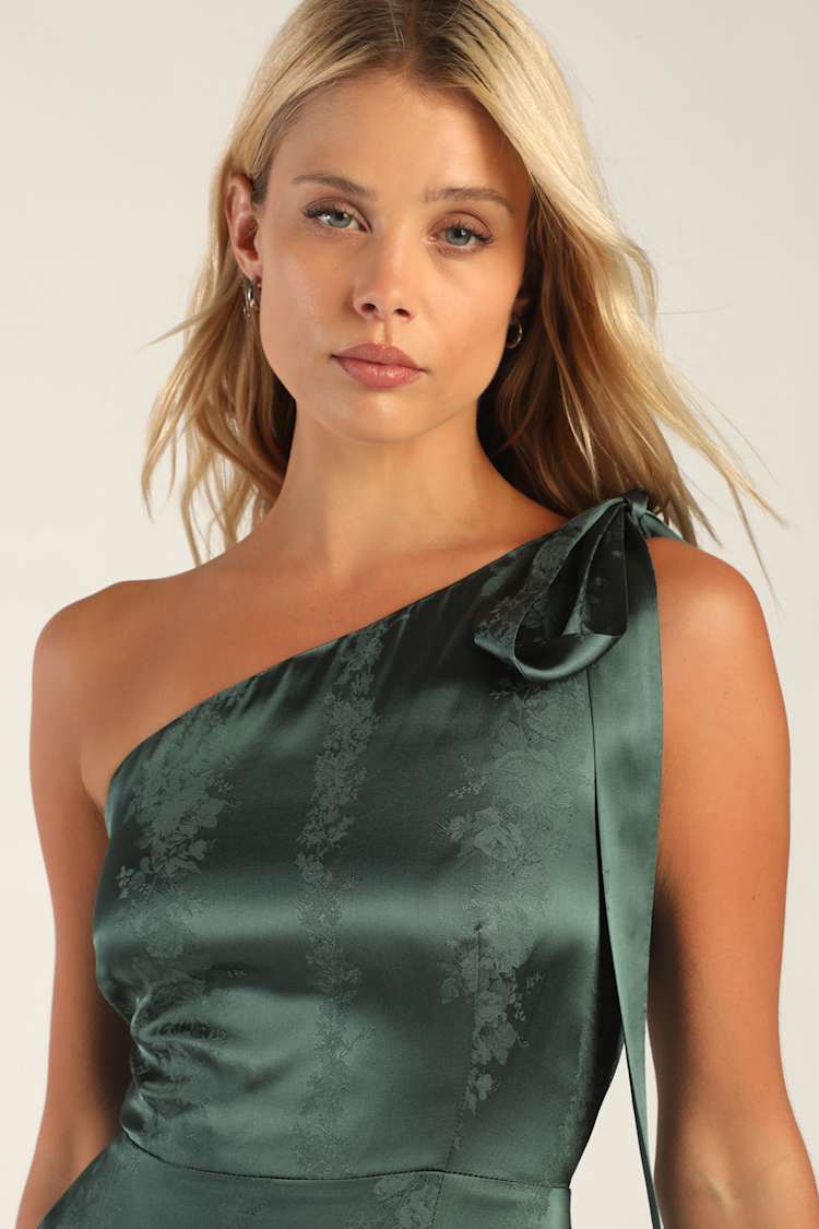 Emerald Green Maxi Dress - One-Shoulder Dress - Tie-Strap Dress - Lulus Emerald Green Maxi Dress - One-Shoulder Dress - Tie-Strap Dress - Lulus
