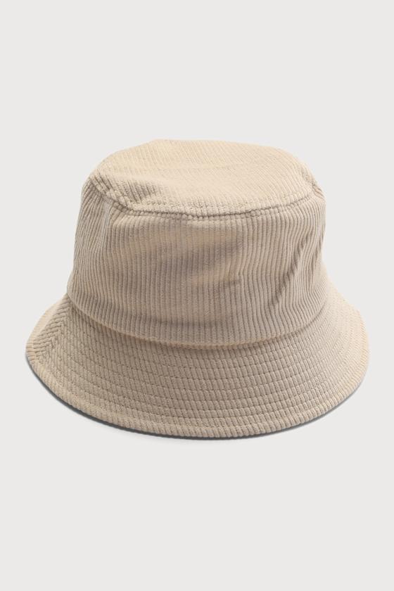 Touring Town Cream Corduroy Bucket Hat 2