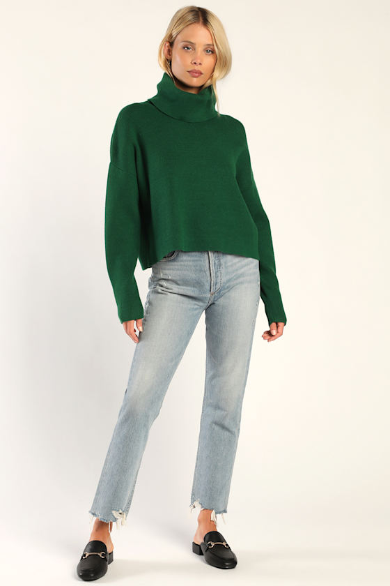 Knit Cowl Neck Sweater 