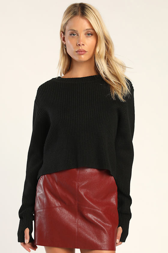 Ribbed Knit Sweater 