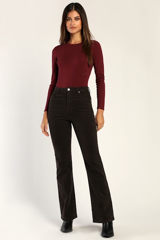 Buy Coffee Brown Trousers  Pants for Women by LABEL RITU KUMAR Online   Ajiocom