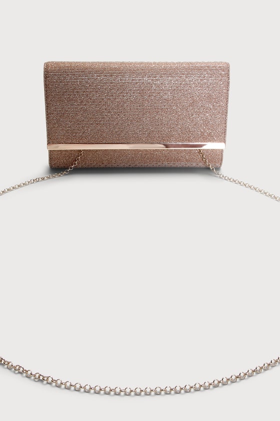 Champagne Shimmer Clutch - Envelope Clutch - Stylish Clutch - Lulus