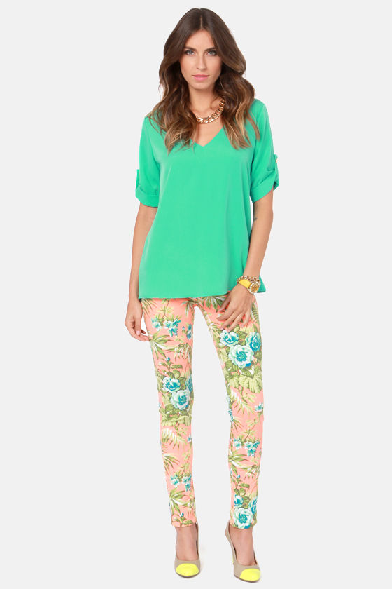 mint green top