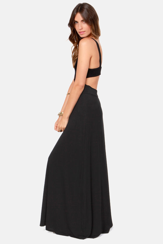 black maxi dress tall