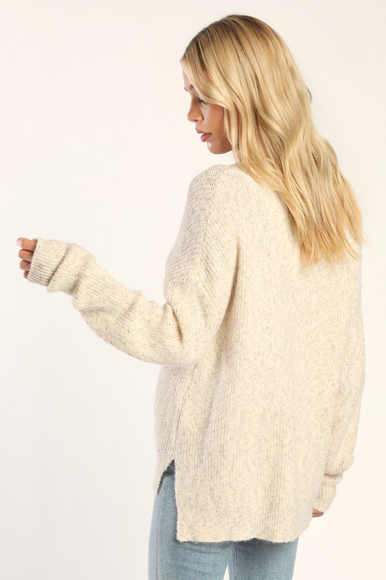 liter soy jumper クリーム　ジャンパー VARSITY HALF ZIP COMFORT SWEATER | Maison Kitsuné
