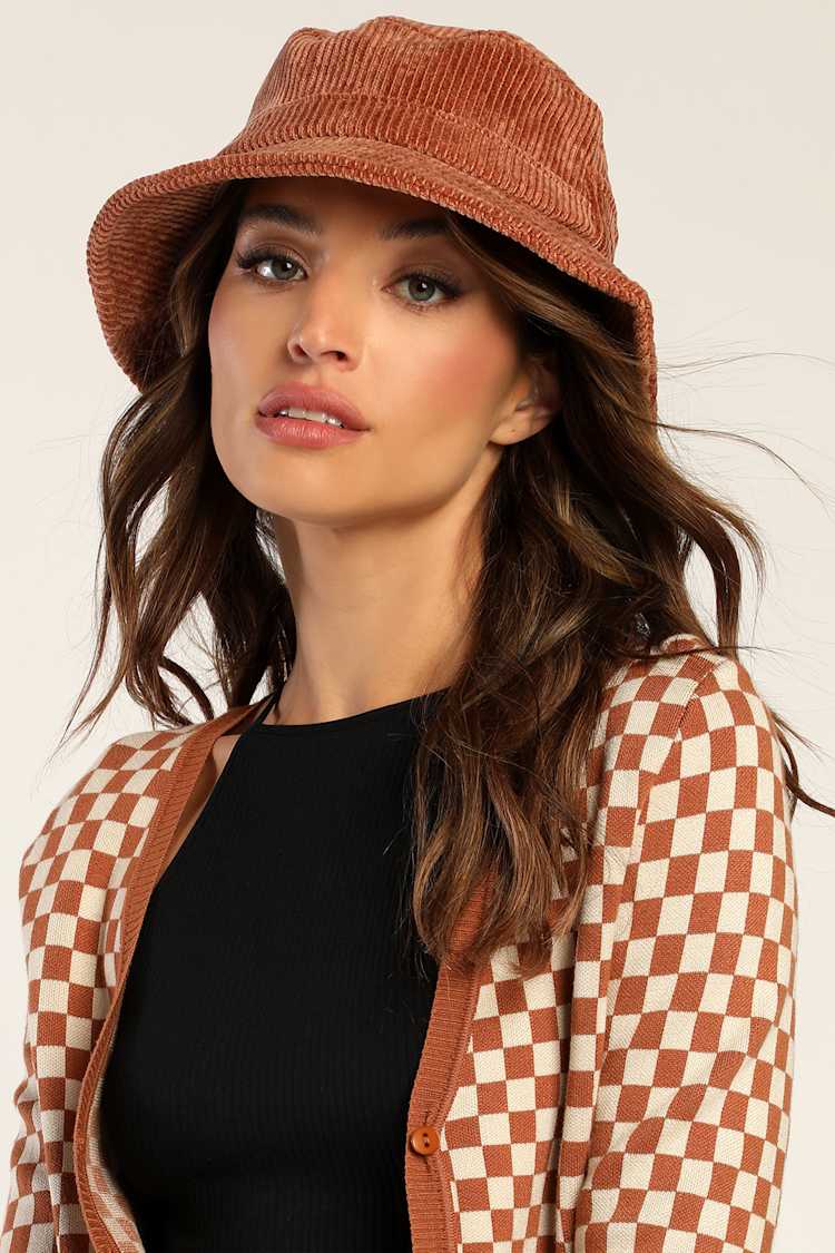 Wyeth Brown Sam Corduroy Bucket Hat Wyeth shell straw bucket - Gem main image 4