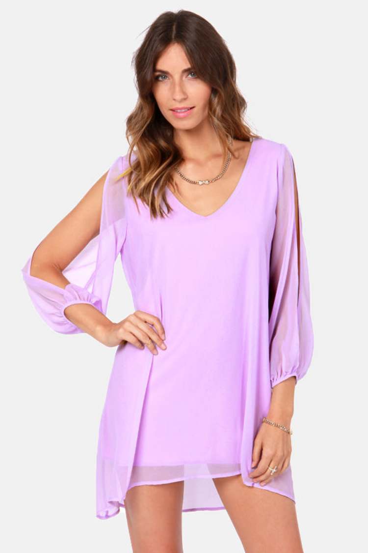 knee length dresses for ladies Lavender Floral Sparkly Tulle Prom Dresses 2025 Removable Long Sleeve –  Viniodress