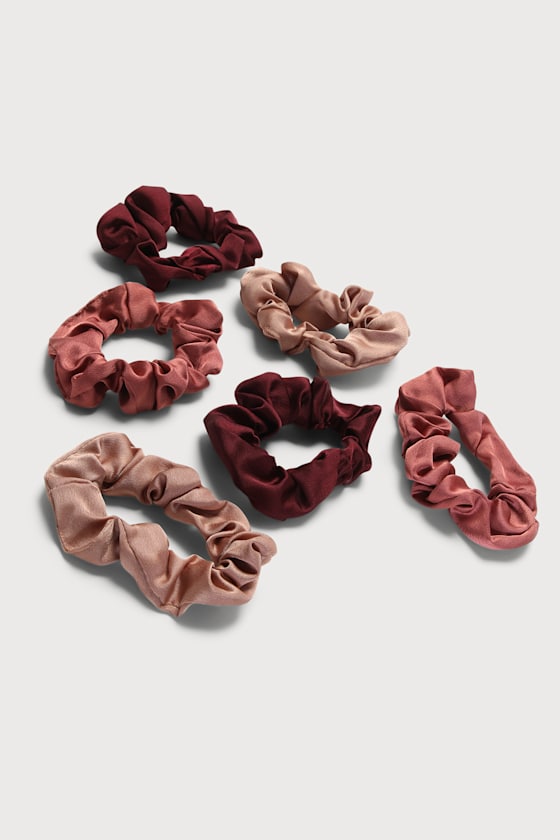 KITSCH Satin Scrunchie Set Hair Accessories Scrunchie Set Lulus