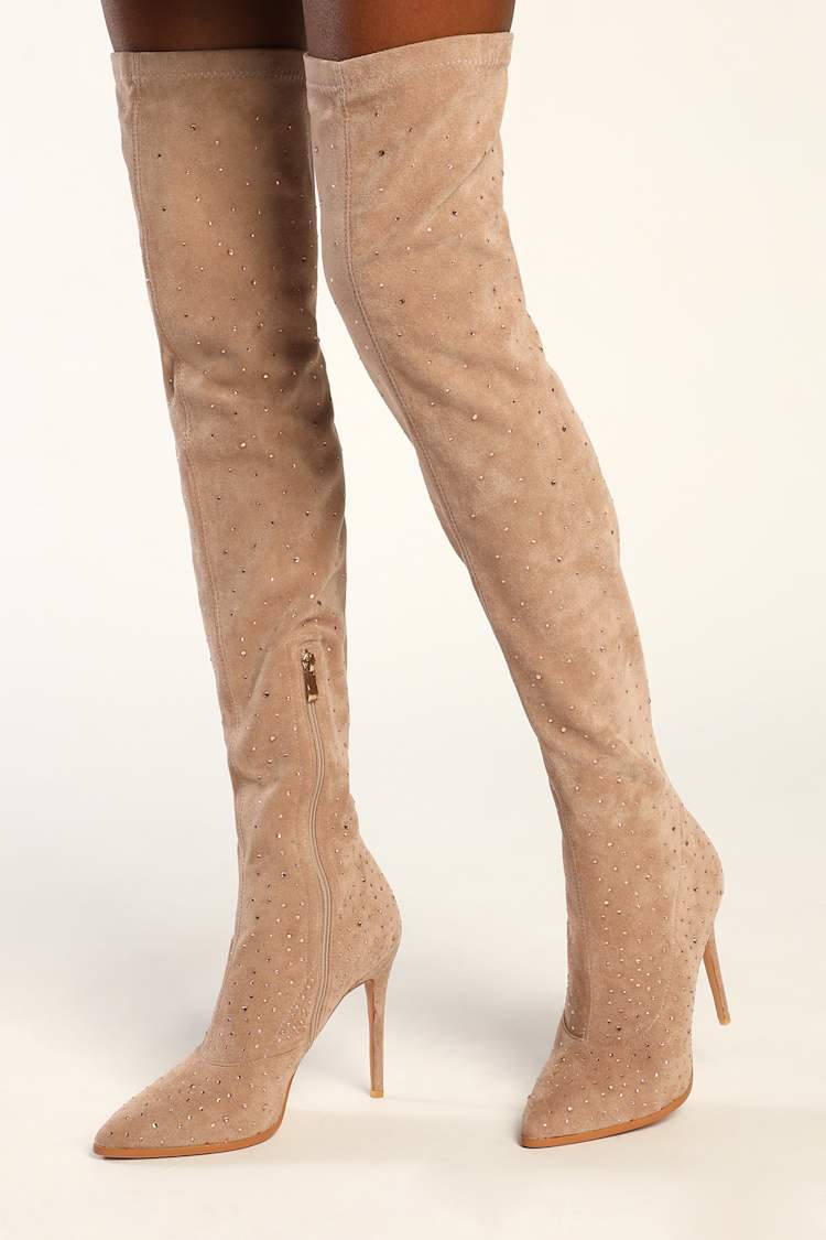 Lulus Over The Knee Pointed-Toe Boots