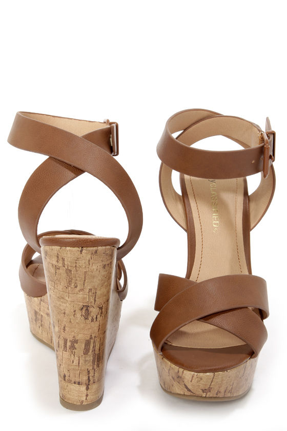 tan platform wedge sandals