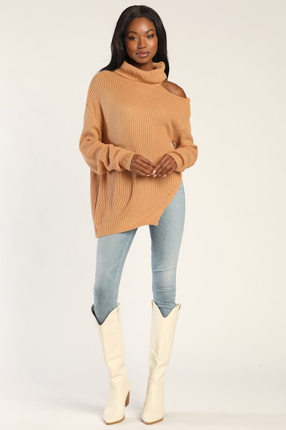 Leann Cutout Turtleneck Top
