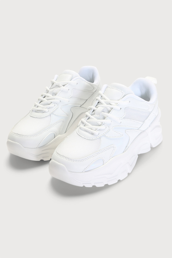 Terri White Platform Sneakers 3