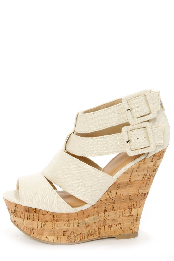 peep toe platform wedges