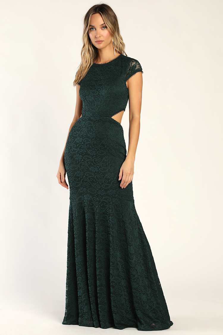 knee length dresses for ladies V Neck Teal Lace Long Prom Dresses, V Neck Teal Lace Formal Evening Dr –  jbydress